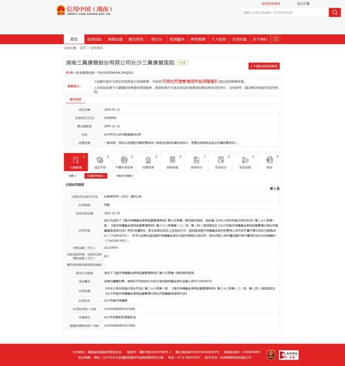湖南三真康复医院因违规收费被罚，授权经营模式引关注